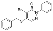 5-(BENZYLTHIO)-4-BROMO-2-PHENYLPYRIDAZIN-3(2H)-ONE CAS#: 97136-93-1