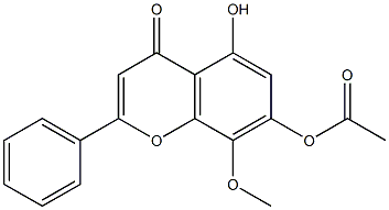 5-Hydroxy-7-acetoxy-8-methoxyflavone CAS#: 95480-80-1