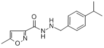 5-Methyl-3-isoxazolecarboxylic acid 2-(p-isopropylbenzyl)hydrazide CAS#: 92649-60-0