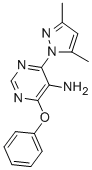 5-PYRIMIDINAMINE, 4-(3,5-DIMETHYL-1H-PYRAZOL-1-YL)-6-PHENOXY- CAS#: 889985-51-7