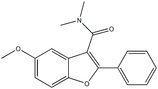 5-methoxy-N,N-dimethyl-2-phenylbenzofuran-3-carboxamide CAS#: 94004-97-4