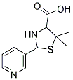 5,5-DIMETHYL-2-(3-PYRIDYL)-1,3-THIAZOLIDINE-4-CARBOXYLIC ACID CAS#: 93363-19-0