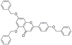 5,7-BIS-(BENZYLOXY)-2-(4-(BENZYLOXY)PHENYL)-4H-CHROMEN-4-ONE CAS#: 96333-59-4