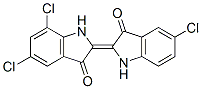 5,7-dichloro-2-(5-chloro-1,3-dihydro-3-oxo-2H-indol-2-ylidene)-1,2-dihydro-3H-indol-3-one CAS#: 93981-76-1