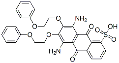 5,8-diamino-9,10-dihydro-9,10-dioxo-6,7-bis(2-phenoxyethoxy)anthracenesulphonic acid CAS#: 93941-99-2