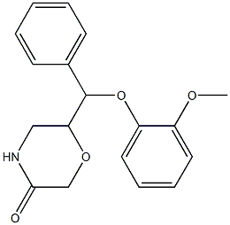 6-((2-Methoxyphenoxy)(phenyl)Methyl)Morpholin-3-one CAS#: 93886-31-8