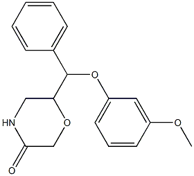 6-((3-Methoxyphenoxy)(phenyl)Methyl)Morpholin-3-one CAS#: 93886-34-1