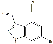 6-BroMo-4-cyano-3-(1H)indazole carboxaldehyde CAS#: 898747-51-8