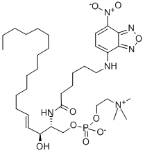 6-((N-(7-NITROBENZ-2-OXA-1,3-DIAZOL-4-YL)AMINO)-HEXANOYL)SPHINGOSYL PHOSPHOCHOLINE CAS#: 94885-04-8