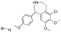 6-chloro-2,3,4,5-tetrahydro-7,8-dimethoxy-1-(4-methoxyphenyl)-1H-3-benzazepine hydrobromide CAS#: 93983-15-4