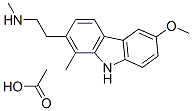 6-methoxy-N,1-dimethyl-9H-carbazole-2-ethylamine monoacetate CAS#: 93841-61-3
