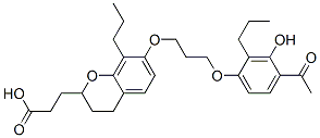 7-(3-(4-acetyl-3-hydroxy-2-propylphenoxy)propoxy)-3,4-dihydro-8-propyl-2H-1-benzopyran-2-propionic acid CAS#: 98193-29-4
