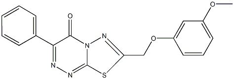 7-[(3-methoxyphenoxy)methyl]-3-phenyl-4H-[1,3,4]thiadiazolo[2,3-c][1,2,4]triazin-4-one CAS#: 892675-51-3
