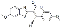7-methoxy-3-(6-methoxybenzothiazol-2-yl)-2-oxo-2H-1-benzopyran-4-carbonitrile CAS#: 90146-03-5