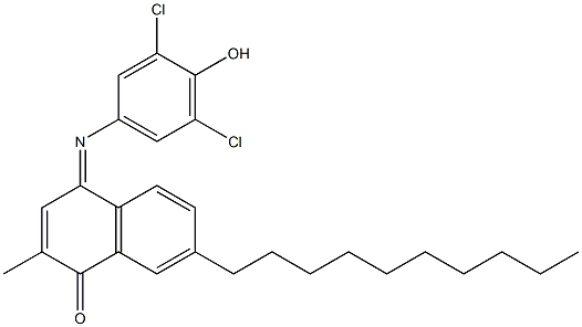 7-(n-decyl)-2-methyl-4-(3',5'-dichlorophen-4'-one)indonaphthal-1-ol CAS#: 95576-32-2