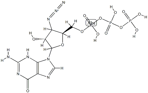 9-(3'-azido-3'-deoxy-beta-xylofuranosyl)guanine 5'-triphosphate CAS#: 92117-26-5