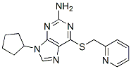 9-Cyclopentyl-6-((2-pyridinylmethyl)thio)-9H-purin-2-amine CAS#: 93014-76-7