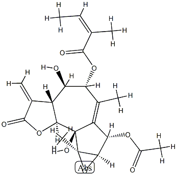 (Z)-2-Methyl-2-butenoic acid (3aR)-7α-(acetyloxy)-2,3,3aβ,4,5,7,7aα,8a,8b,8cα-decahydro-4β,8bβ-dihydroxy-6,8aα-dimethyl-3-methylene-2-oxooxireno[2,3]azuleno[4,5-b]furan-5α-yl ester CAS#: 90734-99-9