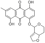 9,10-Anthracenedione, 1,5-dihydroxy-3-methyl-8-((2,6,7,7a-tetrahydro-4 H-furo(3,2-c)pyran-4-yl)oxy)- CAS#: 93513-59-8
