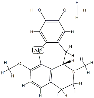 [12aS,(+)]-1,2,3,12aβ-Tetrahydro-6,10-dimethoxy-1-methyl-12H-[1]benzooxepino[2,3,4-ij]isoquinoline-9-ol CAS#: 91106-26-2