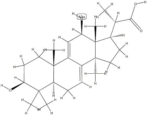 (20S)-3β,12β-Dihydroxy-4,4,14α-trimethyl-5α-pregna-7,9(11)-diene-20-carboxylic acid CAS#: 91998-45-7