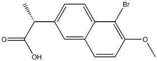 (R)-5-Bromo-6-methoxy-α-methyl-2-naphthaleneacetic acid CAS#: 92471-85-7