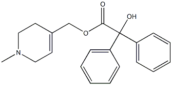 1,2,3,6-Tetrahydro-1-methyl-4-pyridinemethanol α-hydroxy-α,α-diphenylacetate CAS#: 93101-29-2