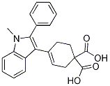 4-(1-methyl-2-phenyl-1H-indol-3-yl)-3-cyclohexene-1,1-dicarboxylic acid CAS#: 93503-54-9