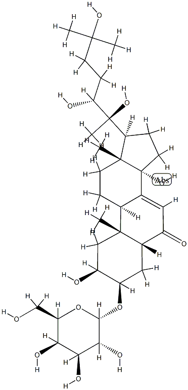(22R)-3β-(α-D-Galactopyranosyloxy)-2β,14,20,22,25-pentahydroxy-5β-cholest-7-en-6-one CAS#: 93552-68-2