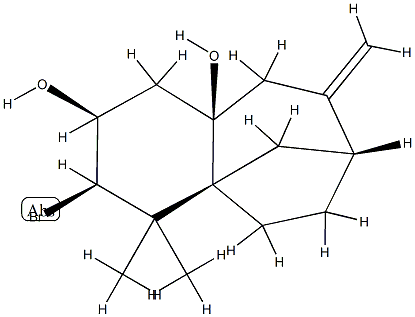 (2S)-3α-Bromo-1,2,3,4,6,7,9,9a-octahydro-4,4-dimethyl-8-methylene-4aα,7α-methano-4aH-benzocycloheptene-2α,9aα(5H)-diol CAS#: 94835-99-1