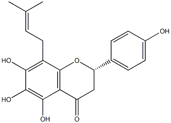 (2S)-2,3-Dihydro-5,6,7-trihydroxy-2α-(4-hydroxyphenyl)-8-(3-methyl-2-butenyl)-4H-1-benzopyran-4-one CAS#: 96253-70-2