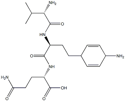 L-Val-4-(4α-Amino-2,5-cyclohexadien-1β-yl)-L-Abu-L-Gln-OH CAS#: 96717-71-4