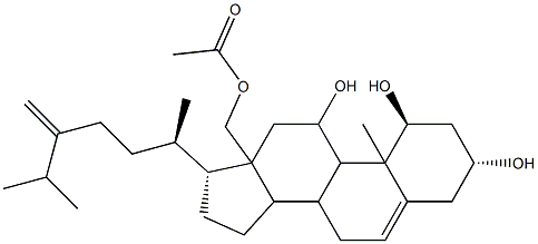 Ergosta-5,24(28)-diene-1α,3β,11α,18-tetrol 18-acetate CAS#: 97190-31-3