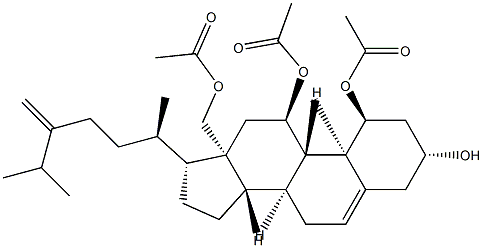 Ergosta-5,24(28)-diene-1α,3β,11α,18-tetraol 1,11,18-triacetate CAS#: 97190-34-6