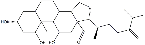 1α,3β,11α-Trihydroxy-5α-ergost-24(28)-en-18-al CAS#: 97190-46-0