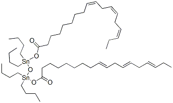 (9Z,12Z,15Z)-1,1,3,3-tetrabutyl-1,3-bis(octadeca-9,12,15-trienoyloxy)distannoxane CAS#: 94349-25-4