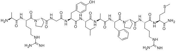 ALA-ARG-PRO-GLY-TYR-LEU-ALA-PHE-PRO-ARG- MET AMIDE CAS#: 98035-79-1