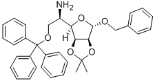 BENZYL 5-AMINO-5-DEOXY-2,3-O-ISOPROPYLIDENE-6-O-TRITYL-ALPHA-D-MANNOFURANOSIDE CAS#: 91364-15-7