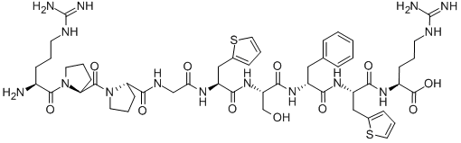 (BETA-(2-THIENYL)-ALA5,8,D-PHE7)-BRADYKININ CAS#: 97825-07-5