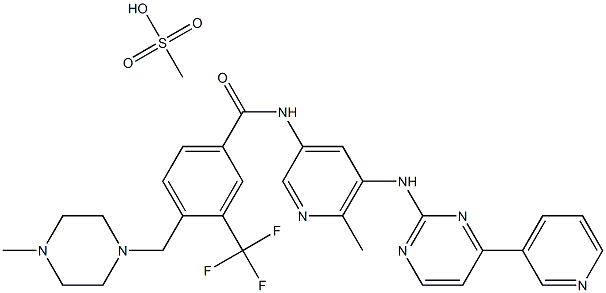 BenzaMide, 4-[(4-Methyl-1-piperazinyl)Methyl]-N-[6-Methyl-5-[[4-(3-pyridinyl)-2-pyriMidinyl]aMino]-3-pyridinyl]-3-(trifluoroMethyl)-, MonoMethanesulfonate (9CI) CAS#: 895519-91-2