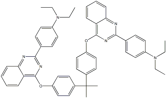 Benzenamine, 4,4-(1-methylethylidene)bis(4,1-phenyleneoxy-4,2-quinazolinediyl)bisN,N-diethyl- CAS#: 90677-64-8