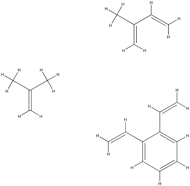 Benzene, diethenyl-, polymer with 2-methyl-1,3-butadiene and 2-methyl-1-propene CAS#: 9060-33-7