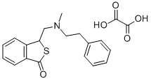 Benzo(c)thiophen-1(3H)-one, 3-((methyl(2-phenylethyl)amino)methyl)-, e thanedioate (1:1) CAS#: 97874-33-4