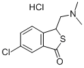 Benzo(c)thiophen-1(3H)-one, 6-chloro-3-((dimethylamino)methyl)-, hydro chloride CAS#: 97874-38-9