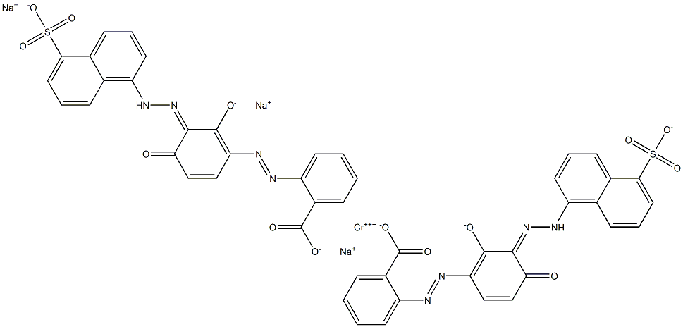 Chromate(3-), bis2-2-(hydroxy-.kappa.O)-4-hydroxy-3-(5-sulfo-1-naphthalenyl)azo-.kappa.N1phenylazobenzoato(3-)-.kappa.O-, trisodium CAS#: 94933-05-8