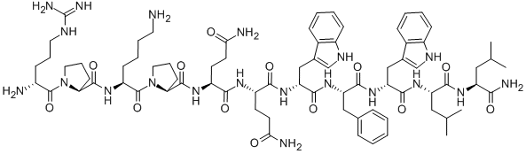 D-ARG-PRO-LYS-PRO-GLN-GLN-D-TRP-PHE-D-TRP-LEU-LEU-NH2 HYDROCHLORIDE CAS#: 91224-37-2