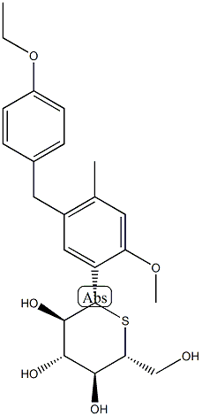 D-Glucitol, 1,5-dideoxy-1,5-epithio-1-C-[5-[(4-ethoxyphenyl)Methyl]-2-Methoxy-4-Methylphenyl]-, (1S)- CAS#: 898537-18-3