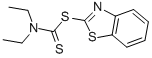 DIETHYLDITHIOCARBAMIC ACID 2-BENZOTHIAZOLYL ESTER CAS#: 95-30-7