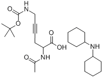 DL-2-ACETAMIDO-6-(BOC-AMINO)-4-HEXYNOIC ACID DCHA CAS#: 90102-79-7