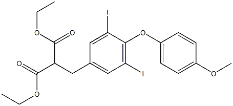 Diethyl 2-(3,5-diiodo-4-(4-Methoxyphenoxy)benzyl)Malonate CAS#: 94861-76-4